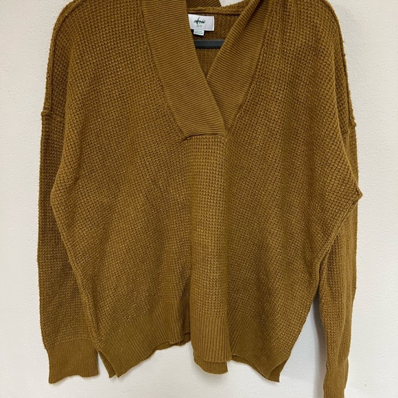 Aerie Oversized Cozy Up Waffle knit sweater XS - Picture 1 of 7